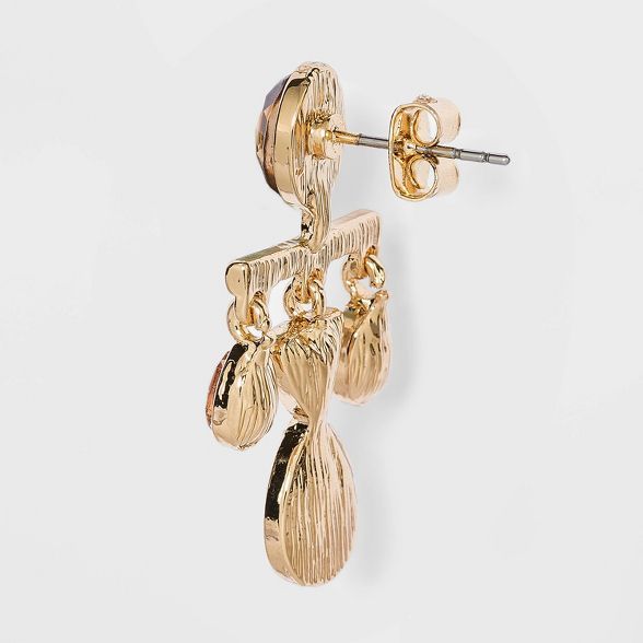 Chandelier with Hanging Stone Earrings - A New Day™ | Target