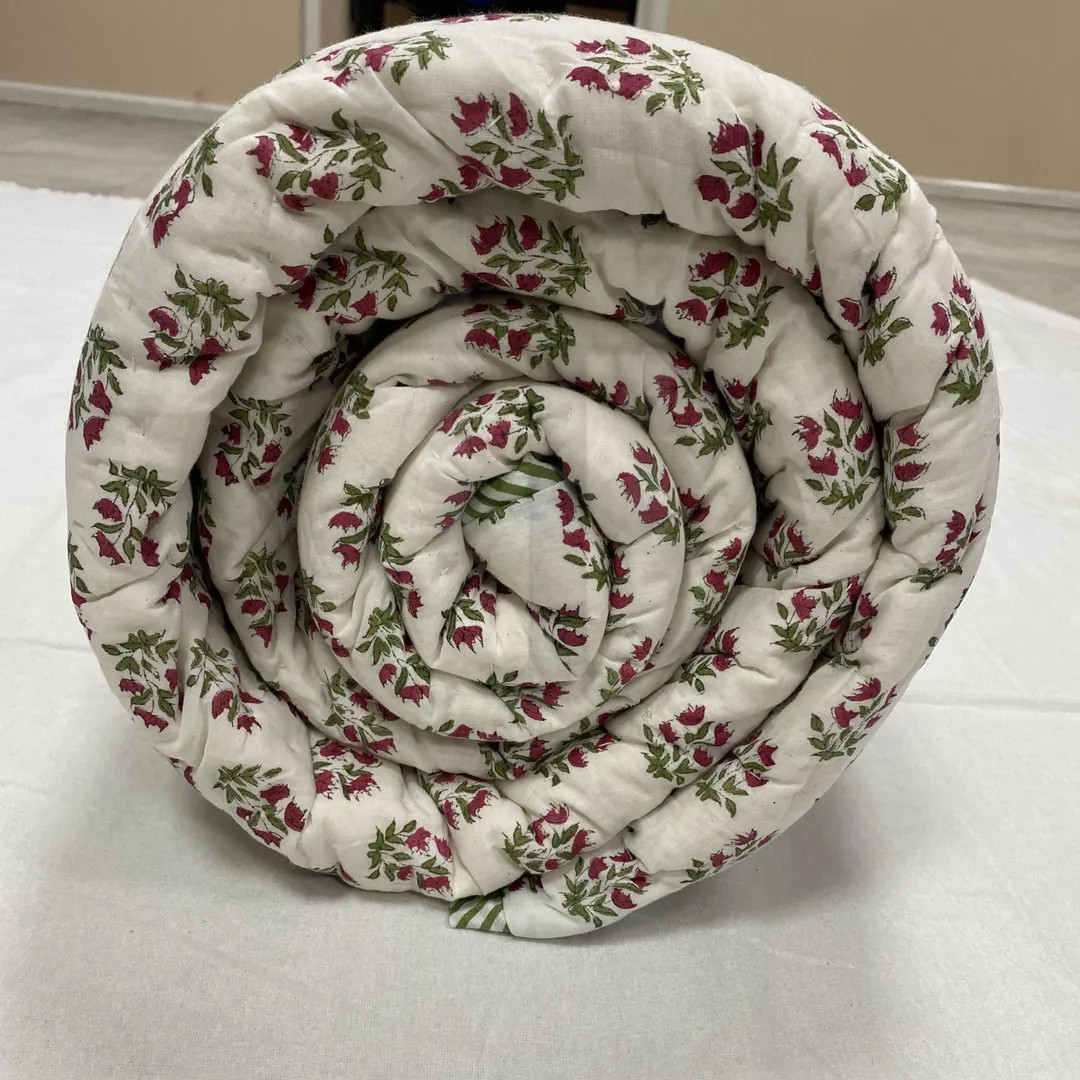 Material-   100% pure cottonPrint-         Marmalade Hand Block Design-     Floral and StripesCol... | Etsy (US)