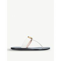 Marmont logo-embellished leather sandals | Selfridges