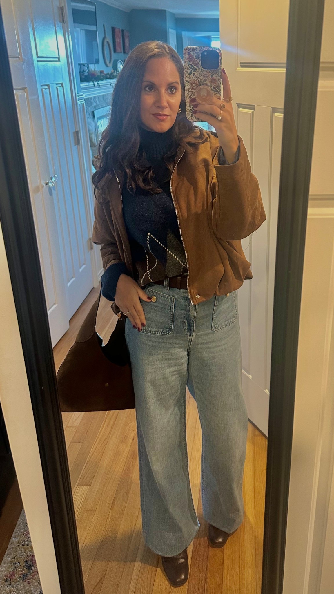 Headed to some Long Island wineries today and wearing this incredibly soft argyle sweater— the quality on this is unreal and I love the mock neck on it 🤎

#LTKFindsUnder100 #LTKStyleTip #LTKWorkwear