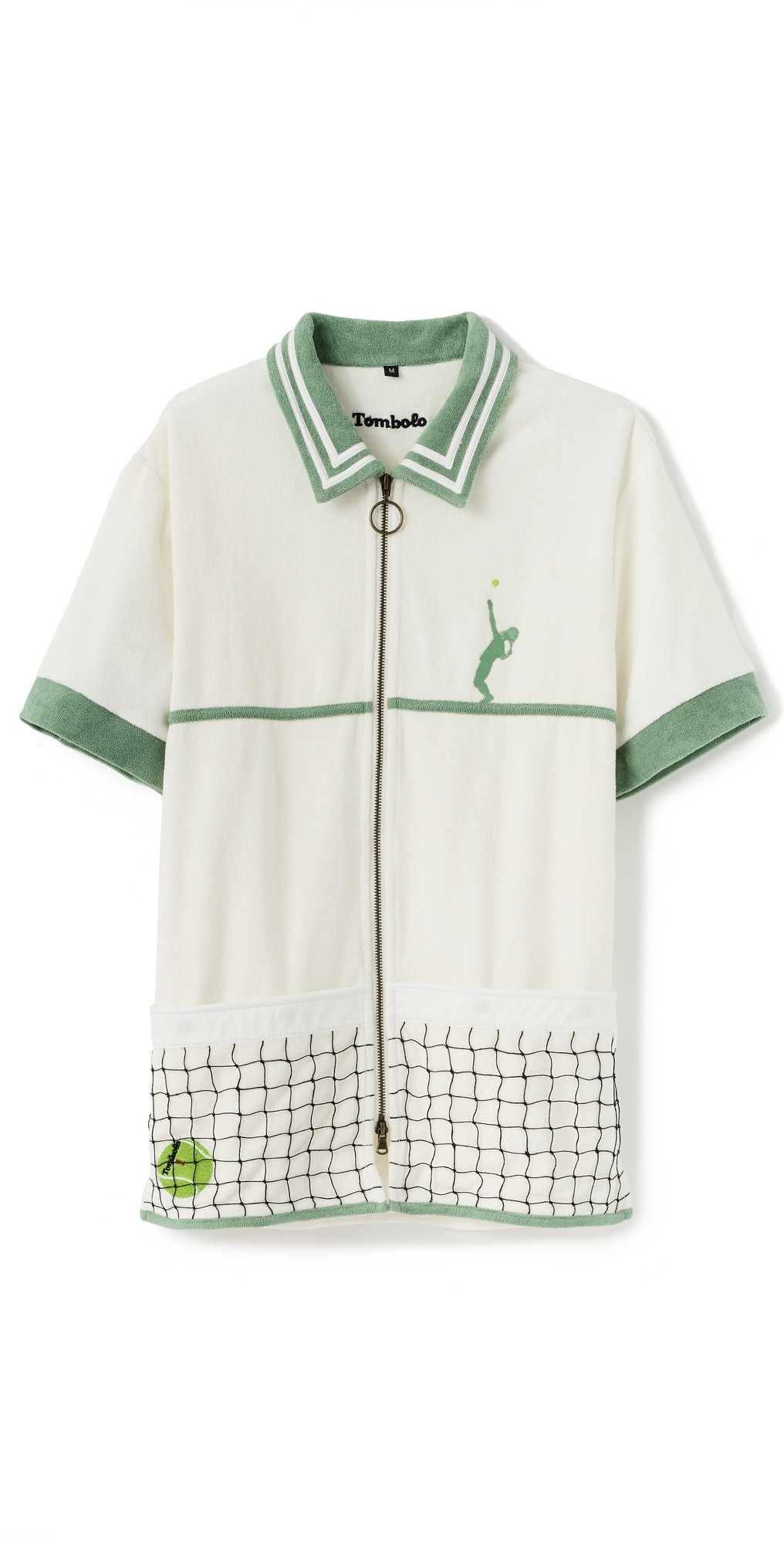 Tombolo 'Fault One' Tennis Cabana Shirt White XL | Shopbop