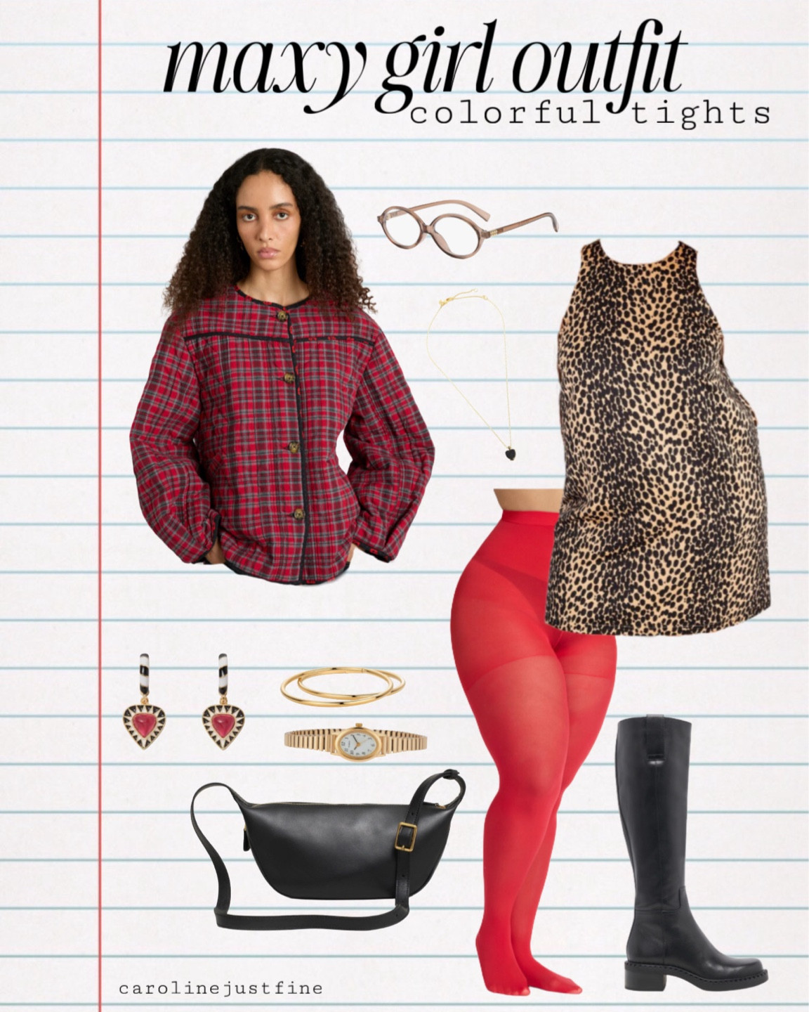 a maxy girl guide to styling colorful tights! plus size friendly 🐆❤️

colored pantyhose, red tights, plaid coat, leopard print, shift dress, leather knee high boots, black leather purse

#LTKStyleTip #LTKPlusSize #LTKHoliday