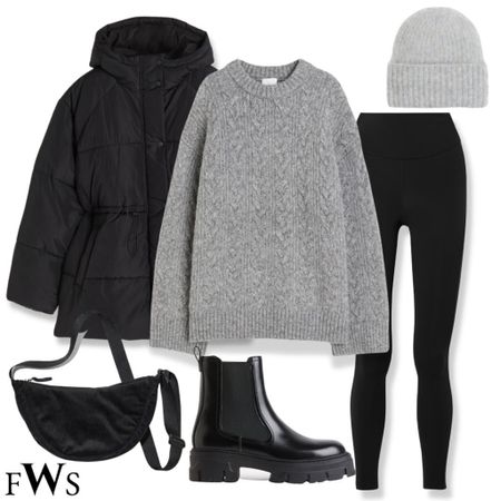 Autumn casual outfit 🖤🤍

School run outfit airport outfit rainy day outfit dog walk outfit travel outfit airport outfit street style casual style crossbody bag banana sac sporty athleisure leggings Lululemon h&m Uniqlo chelsea boots leather boots ankle boots rain boots curve midsize over 40 

#LTKover40 #LTKSeasonal #LTKU