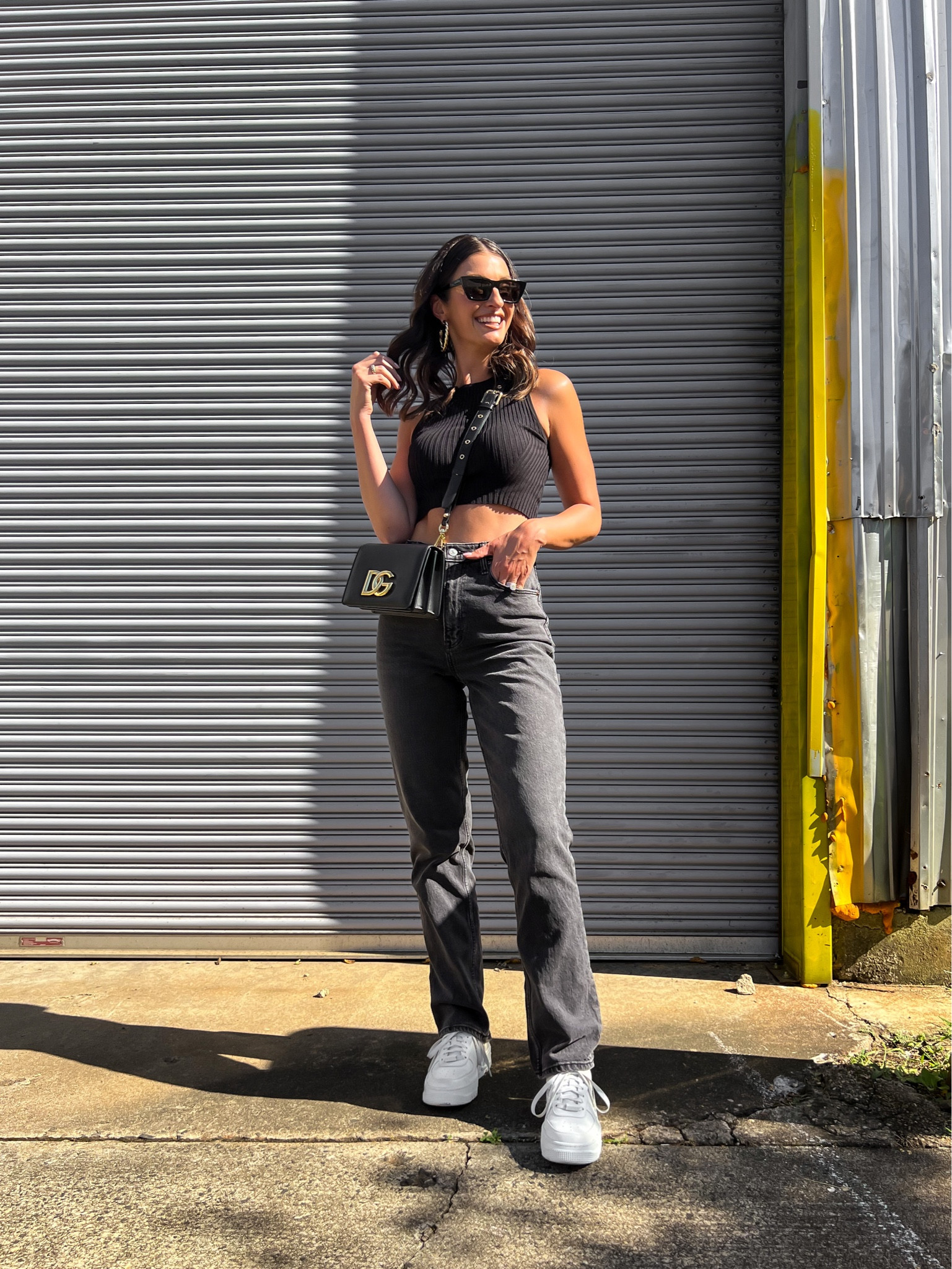 Fall transition outfit! Love these Abercrombie jeans - wearing a size 27L and they run true to size. Super versatile for fall and winter! My top is on sale for 30% off + if you use code THECHEEKYBEEN it stacks an additional 20% off! 

#LTKunder50 #LTKsalealert #LTKstyletip