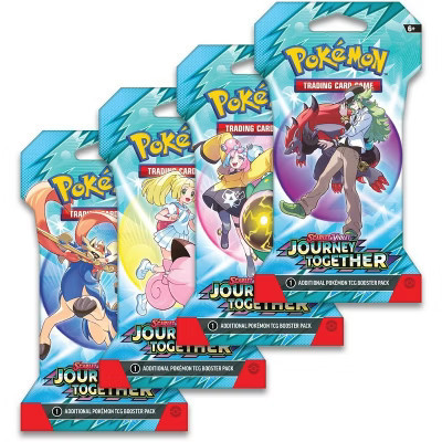 Pokemon Scarlet & Violet Journey Together Art Bundle (4 Sleeved Booster Packs) | Target