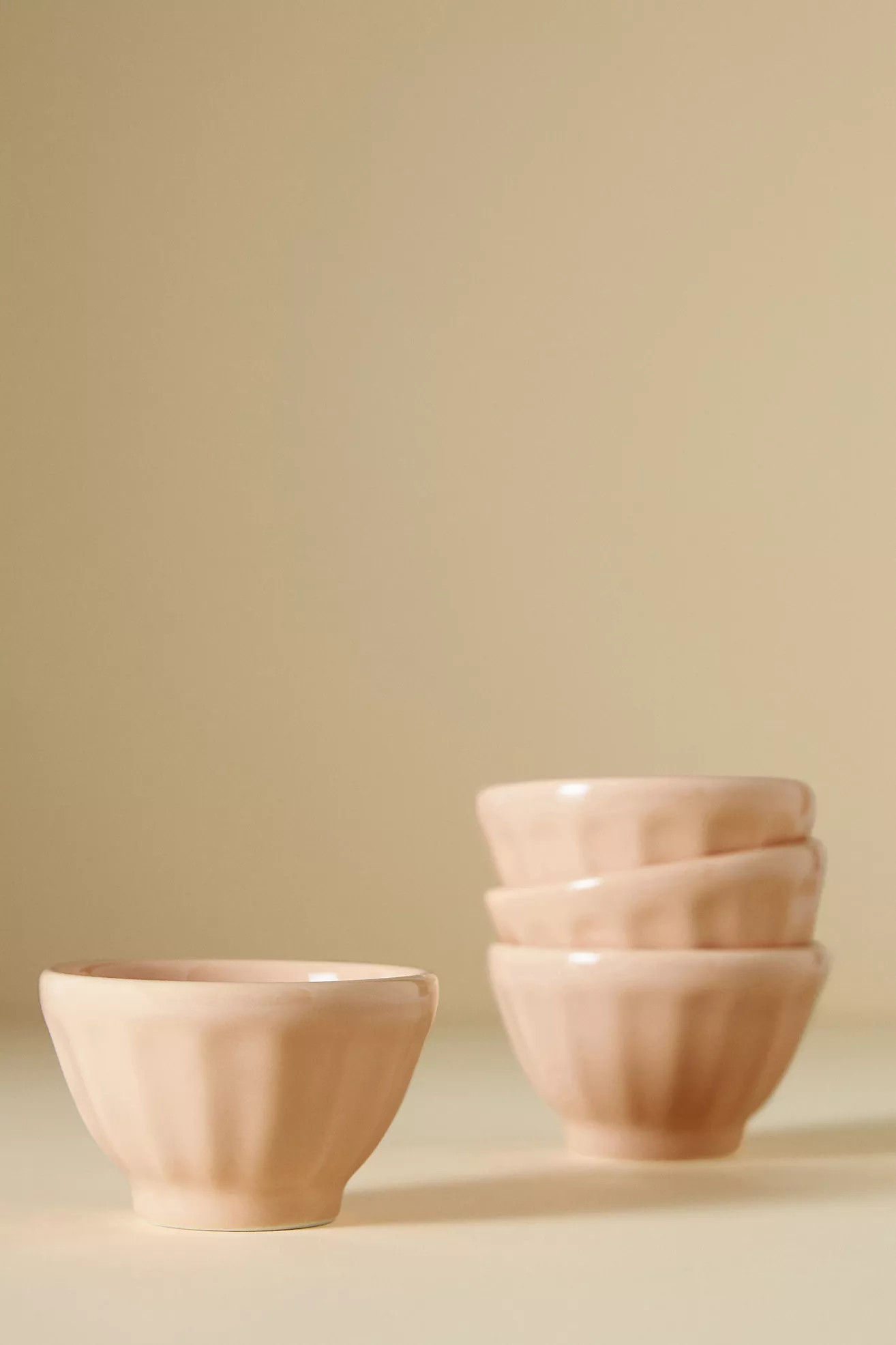 Shiny Mini Latte Bowls, Set of 4 | Anthropologie (US)