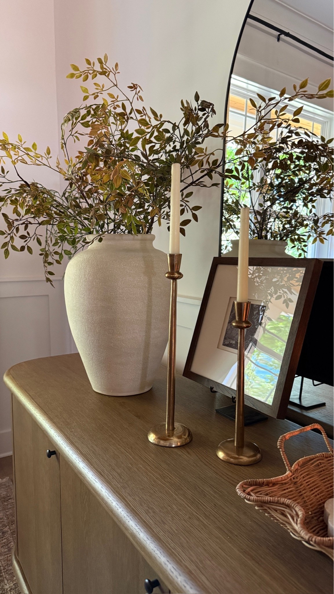 We’ve decorated our sideboard buffet table for fall, and I just love these stems 🍂🍁 Such a pretty, modern styling moment with elevated gold accents.

#LTKSeasonal #LTKHome