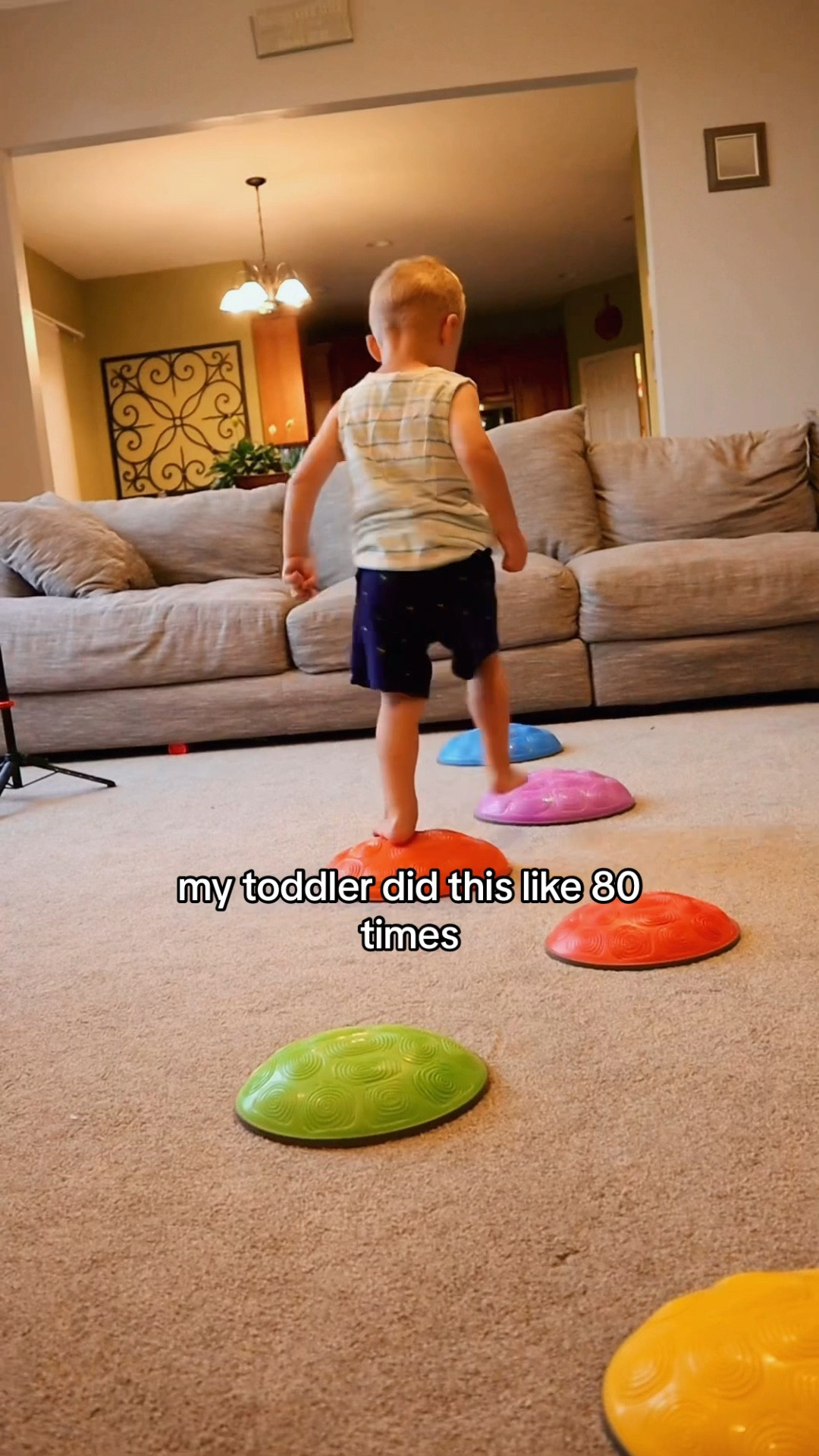 Sensory Seeking Toddler Play Idea | Toddler Activities for Sensory Seeking Child | Sensory Stepping Stones

#LTKKids #LTKFamily