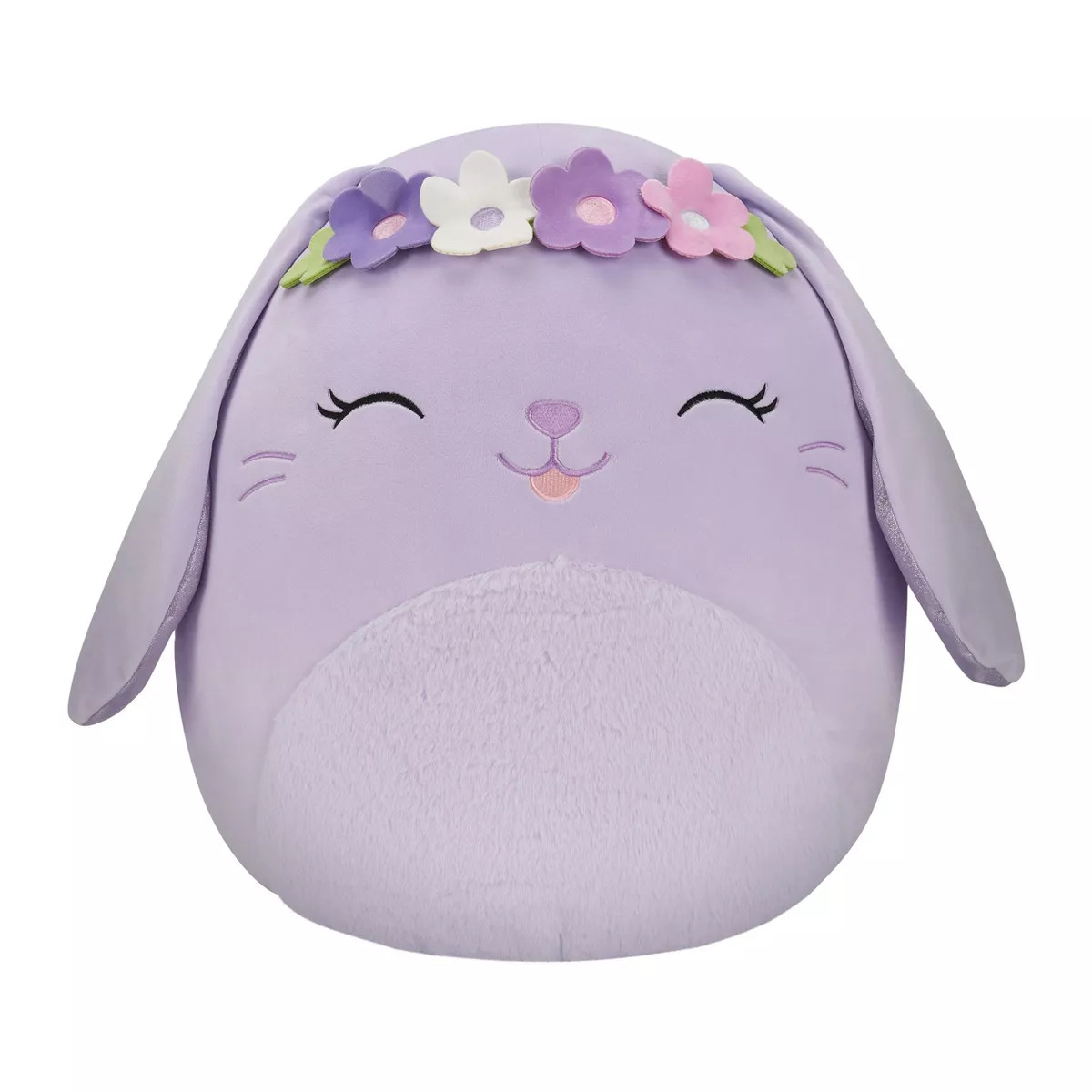 Squishmallows 16" Bubbles Lavendar Bunny with Flower Crown Large Plush | Target