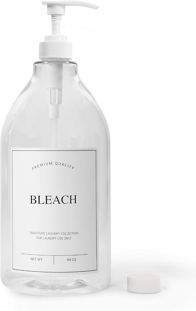 Calindiana Modern Farmhouse Bleach Liquid Laundry Detergent Dispenser for Laundry Room Decor and ... | Amazon (US)