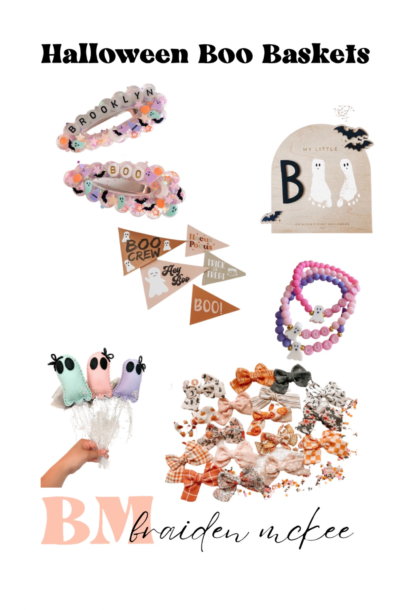 Girl Halloween boo basket fillers. Cute Halloween gifts for girls. Kid boo baskets and fall accessories. 

#LTKfamily #LTKSeasonal #LTKkids