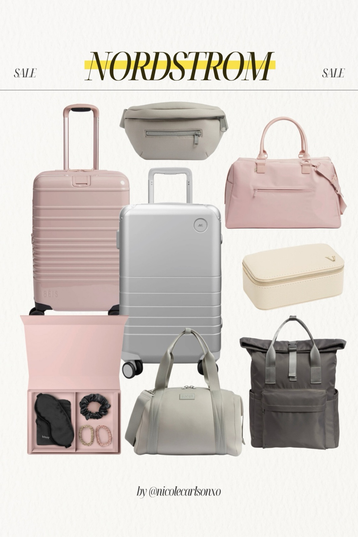 Nordstrom on select travel items — luggage’s, duffle, belt bag 

#LTKSaleAlert #LTKxNSale #LTKTravel