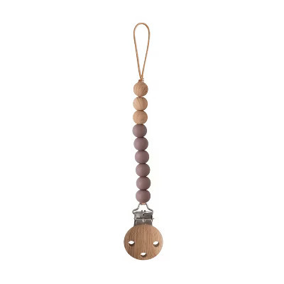 Silicone Pacifier Clip | Eva Ash One Size | Target