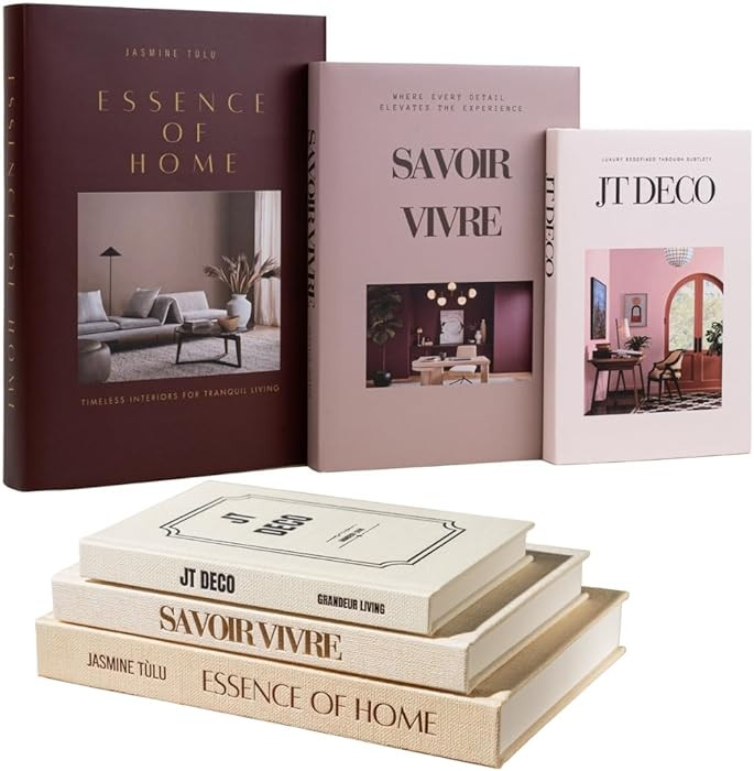 Decorative Books for Coffee Table - Faux Books for Decoration - Fake Books for Table Decor - Deco... | Amazon (US)