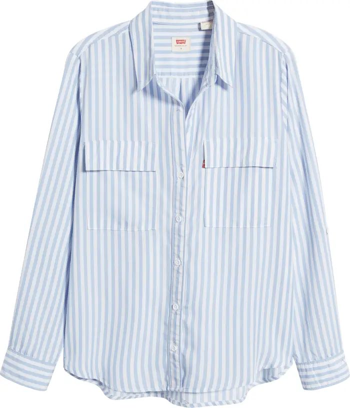 Levi's® Doreen Stripe Utility Button-Up Shirt | Nordstrom | Nordstrom