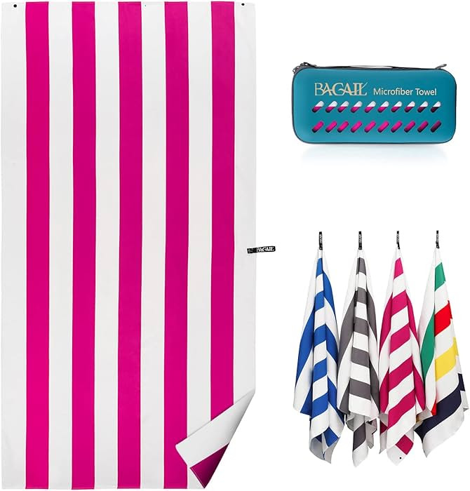 BAGAIL Camping Towel with EVA Case, Compact & Ultra Soft Microfiber Travel Towel - Super Absorben... | Amazon (US)