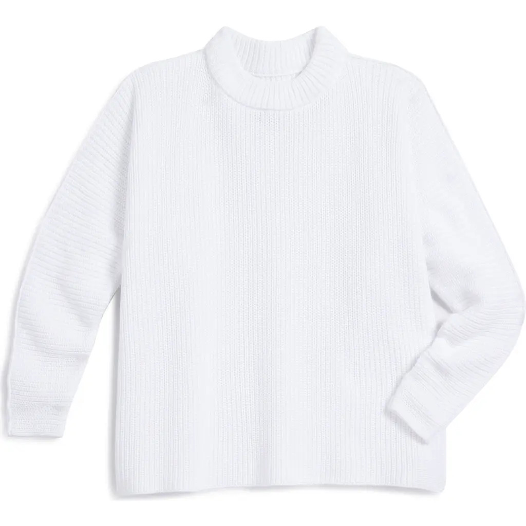 Frank & Eileen Montecito Cotton Sweater in White at Nordstrom, Size X-Large | Nordstrom