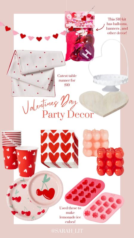Valentine’s day party decorations under $15 all from Target. We used the chocolate molds for ice and it turned out so cute! All will ship and arrive before Valentine’s day  

#LTKMostLoved 

#LTKparties