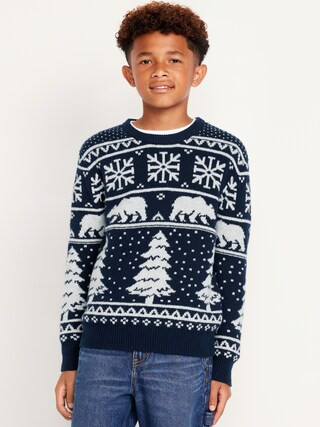 SoSoft Crew-Neck Printed Sweater for Boys | Old Navy (US)