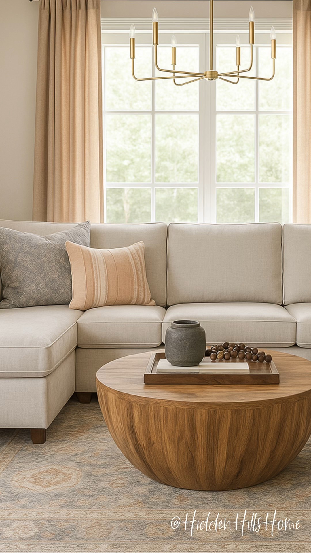 Living room, home decor, sectional sofa, coffee table, living room rug, console table, chandelier, family room, living room ideas #livingroom #homedecor

#LTKHome #LTKCyberWeek #LTKSaleAlert