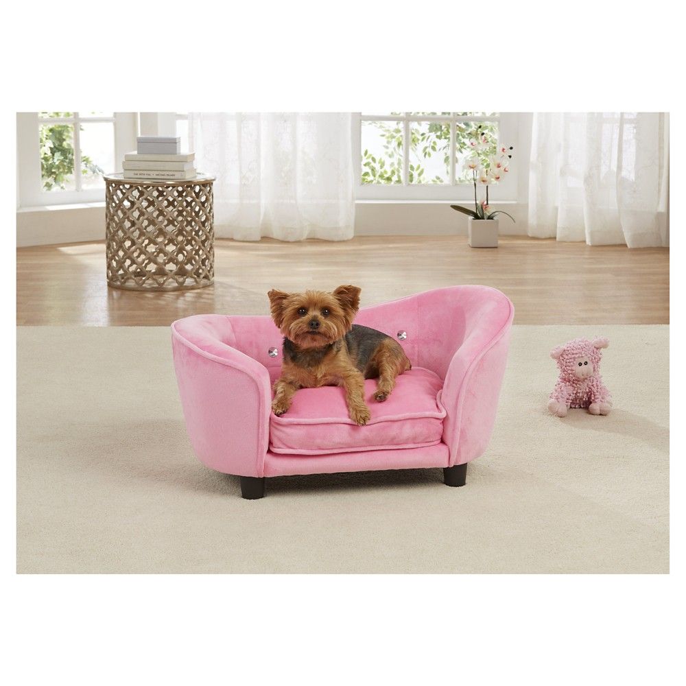 Enchanted Home Pet Ultra Plush Snuggle Pet Bed - Light Pink | Target