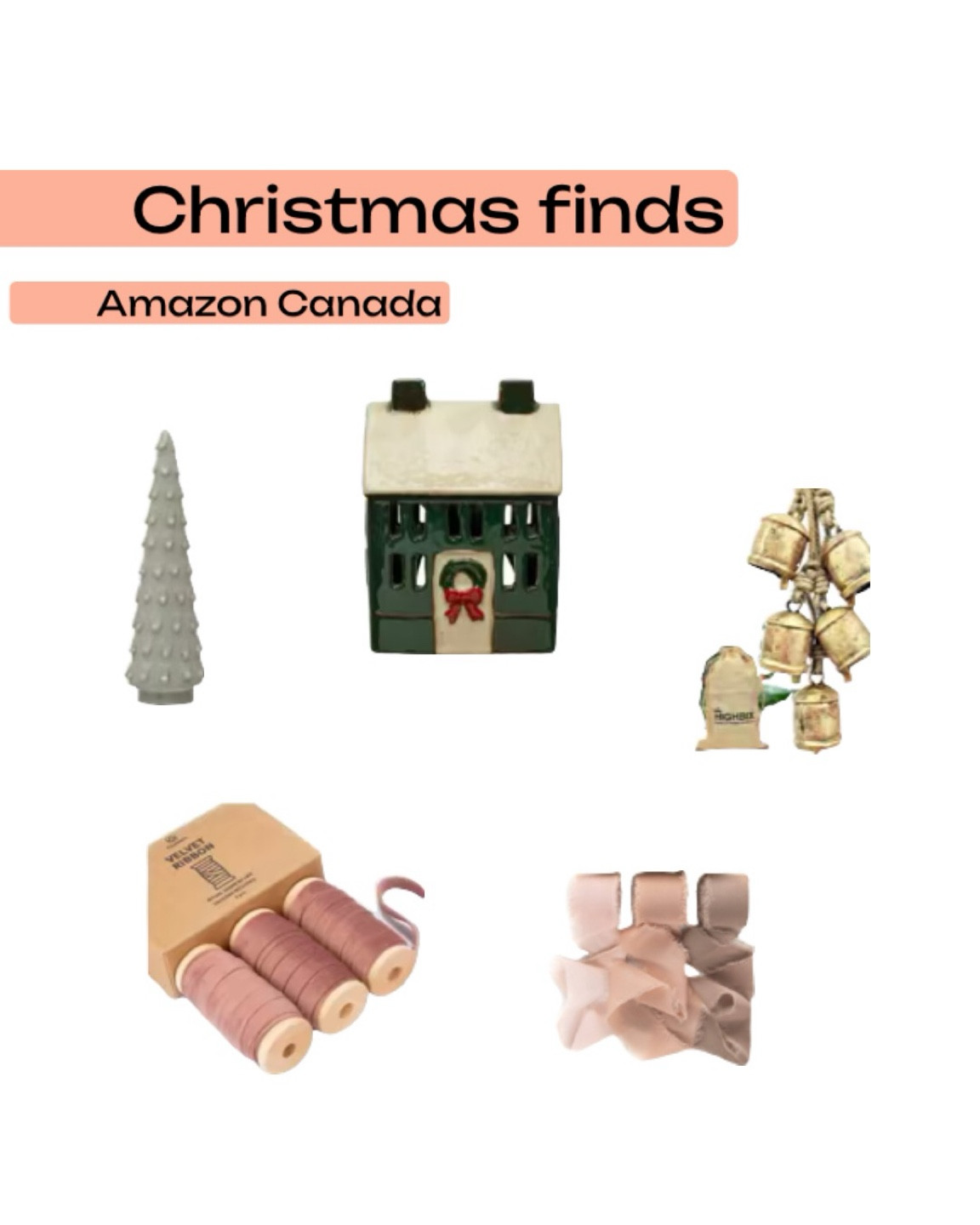 More Christmas finds from Amazon Canada! 

The cutest ribbon 🎀 

#LTKhome #LTKHoliday #LTKfindsunder50