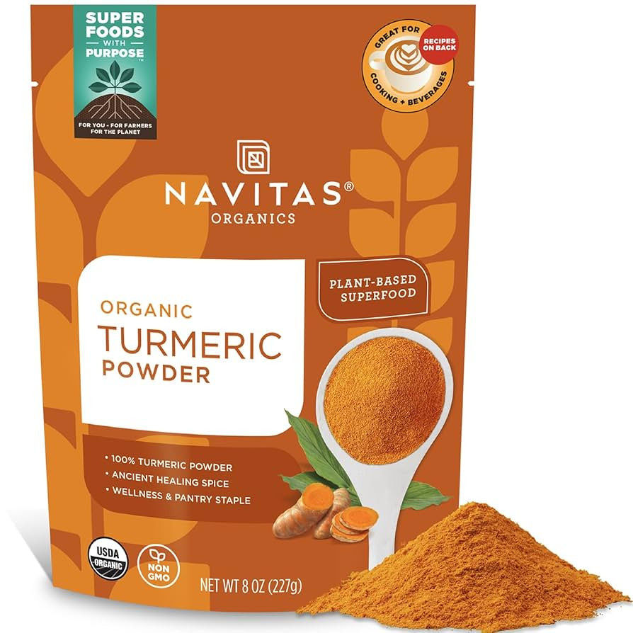 Navitas Organics Turmeric Powder – for Smoothies, Golden Milk, Curries & More – Natural Curcu... | Amazon (US)