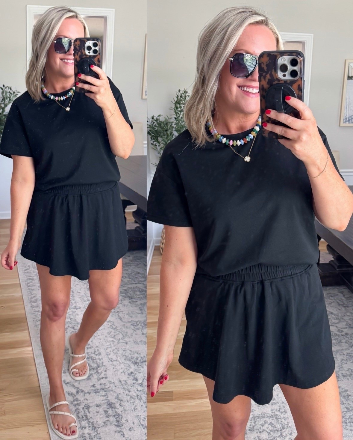 Trending! This black matching set is one of those easy throw on outfits that still looks put together. Comfortable sets like this are perfect for errands, travel days, coffee runs, or casual summer plans when you want to feel cute without overthinking it.

black matching set, casual summer outfit, comfy everyday style, lounge set, travel outfit, elevated basics, effortless style, vacation outfit, easy outfit idea, lovelylifestyling

#LTKTravel #LTKActive #LTKOver40