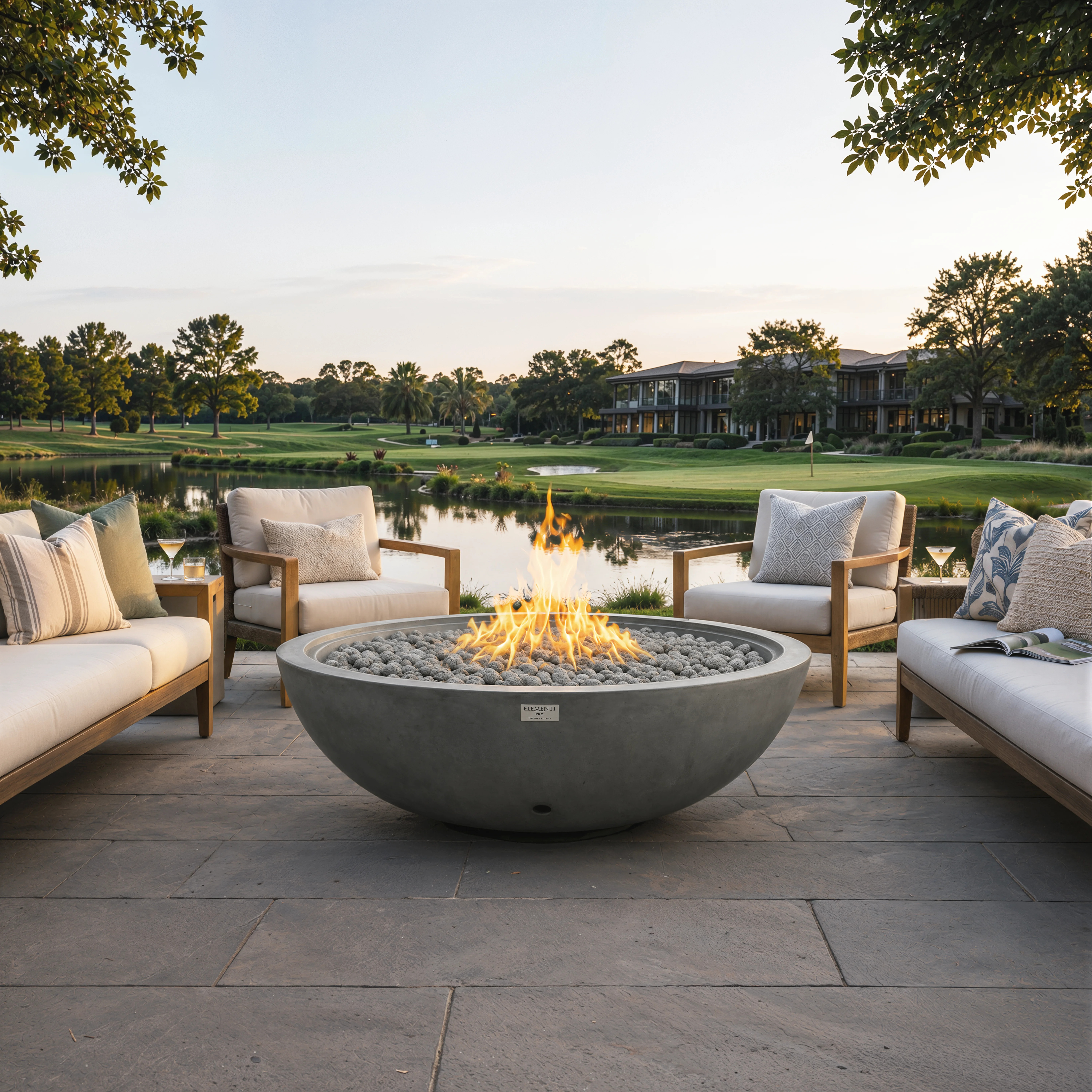 100K  BTU Rose Bowl Fire Pit Propane Dark Grey | Wayfair North America