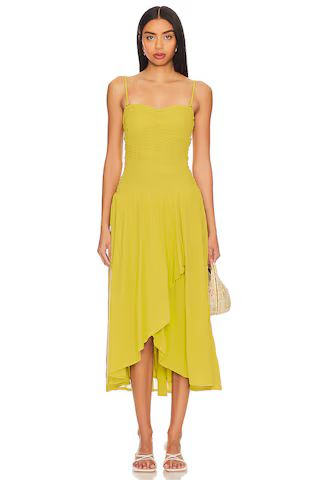 Free People Sparkling Moment Midi Dress in Olive Stone from Revolve.com | Revolve Clothing (Global)