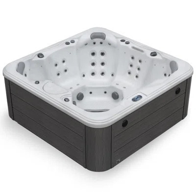 Destination™ 6-Person 59-Jet 80-Port 4-Pump Non-Lounger Hot Tub Spa with Bluetooth, Stainless Steel Heater, Programmable LED Lighting, Insulated Cover | Wayfair North America