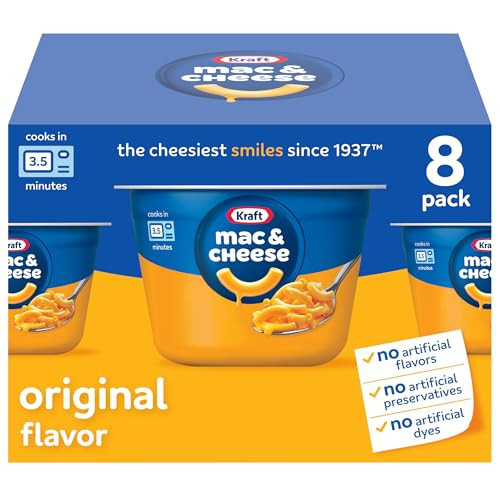 Kraft Original Mac & Cheese, 8 ct Box, 2.05 oz Cups | Amazon (US)