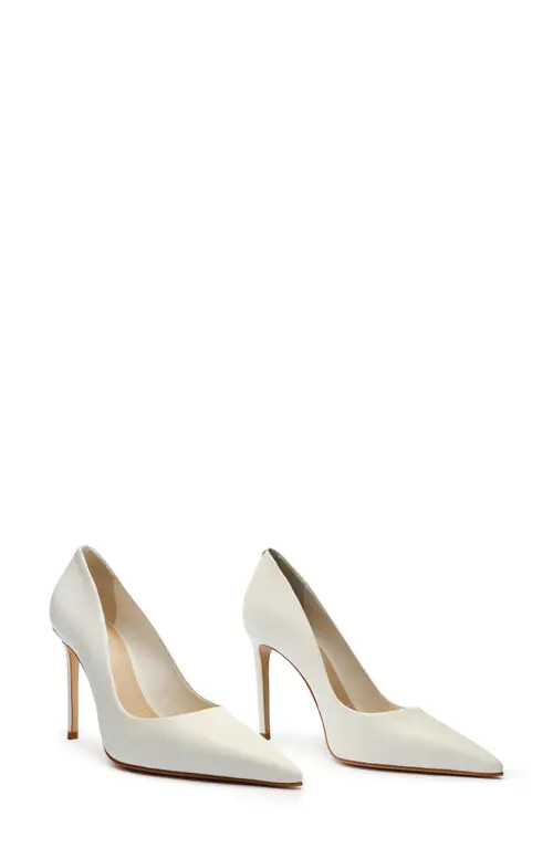 Schutz Lou Pointed Toe Pump in White at Nordstrom, Size 7 | Nordstrom