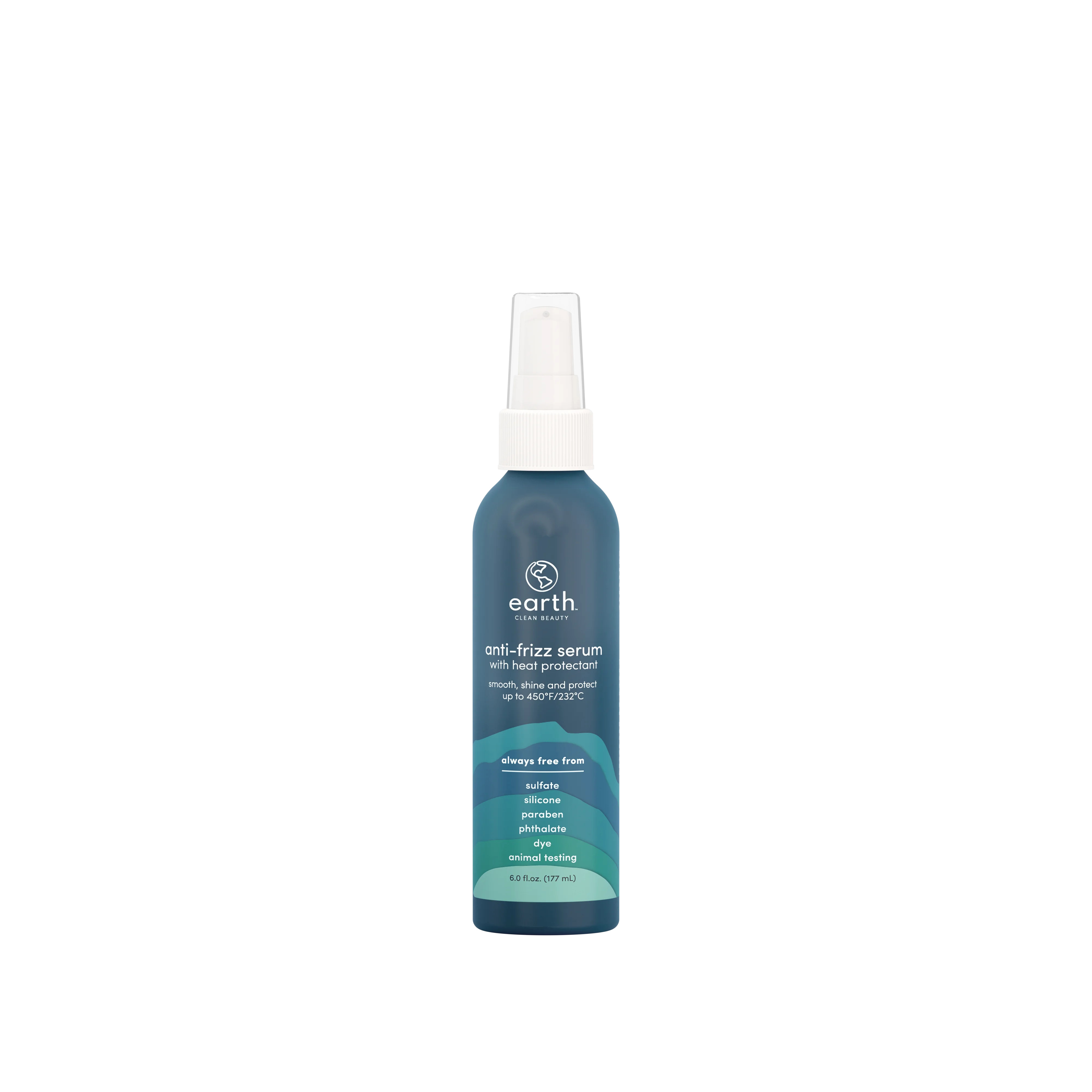 earth Clean Beauty Anti-Frizz Styling Serum with Heat Protectant, 6 fl oz. | Walmart (US)