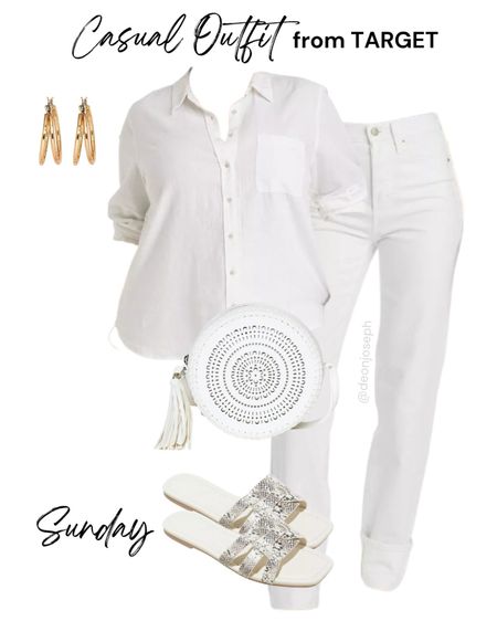 Check out this all-white casual fit! Very classy and chic. 

#LTKstyletip #LTKbeauty #LTKworkwear
