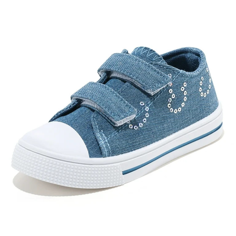 Girls Boys Sneakers Kids Easy Fasten Walking Shoes Toddler Lightweight Casual Canvas Shoes with H... | Walmart (US)