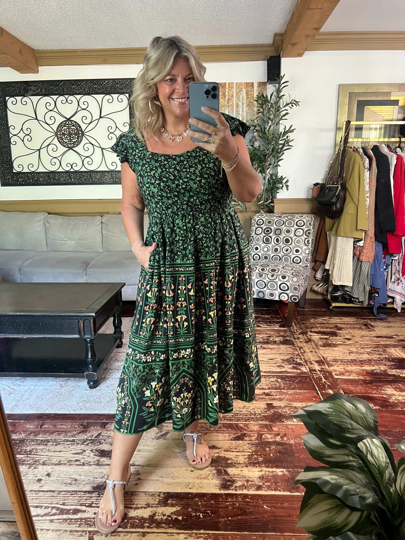 Summer rayon midi dress with pockets- size 12 

#LTKFindsUnder50 #LTKMidsize #LTKPlusSize