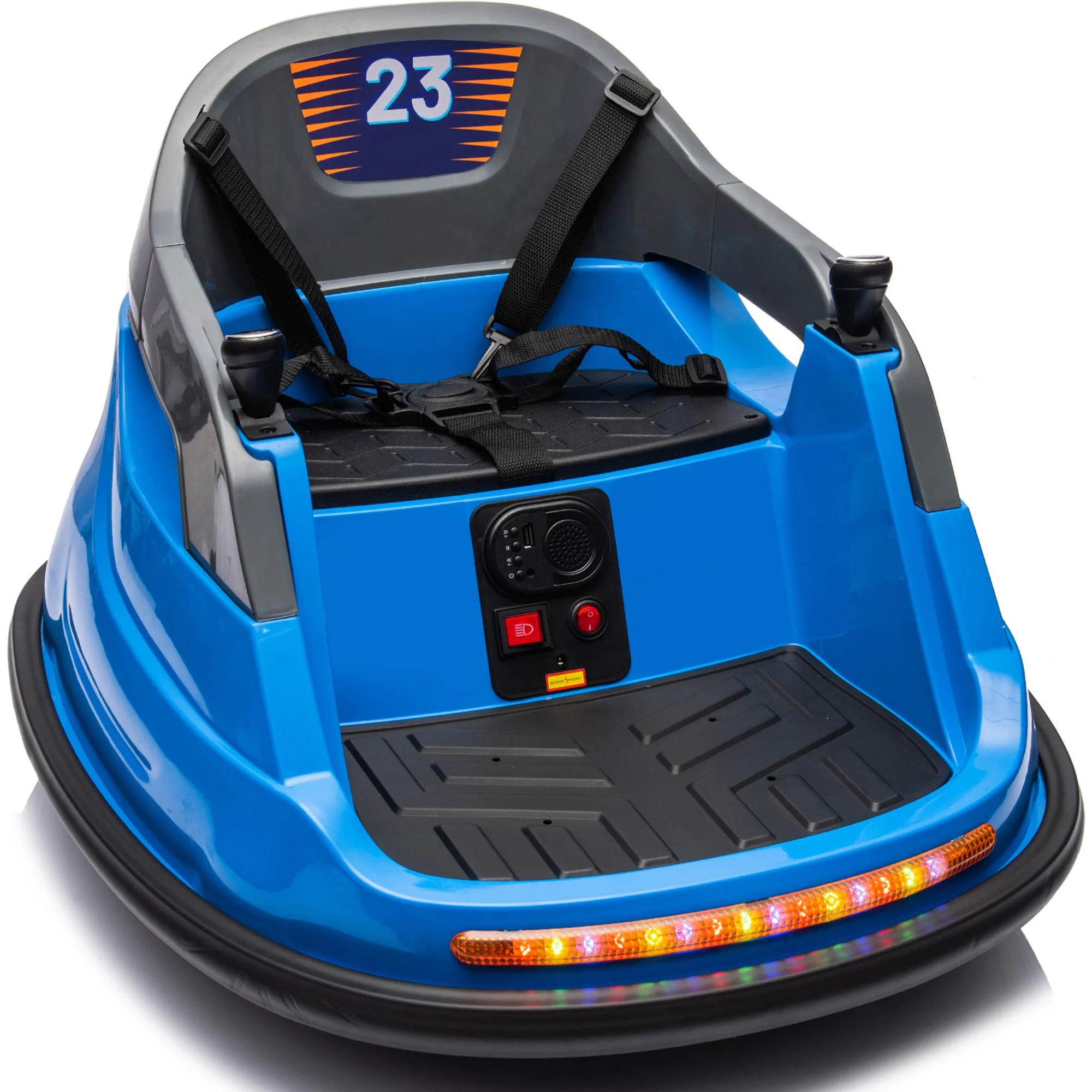 Outfunny 12V Bumper Car for Kids, Ride on Toys Bumper Car for Toddlers with Remote & Music - Blue | Walmart (US)