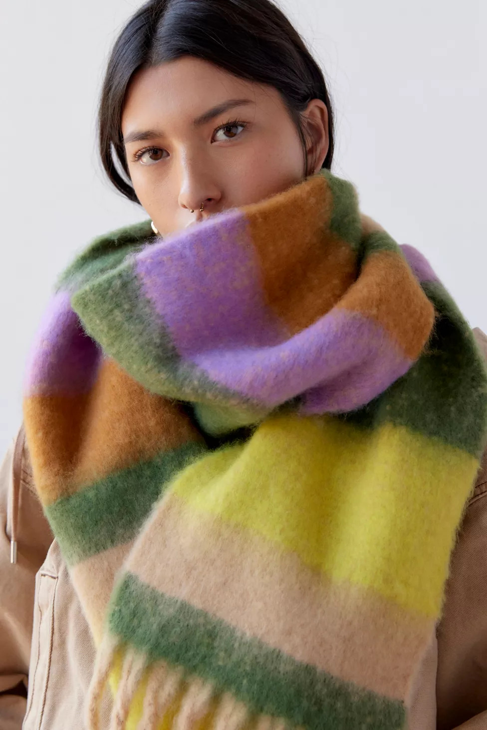 Holly Brushed Scarf | Urban Outfitters (US and RoW)