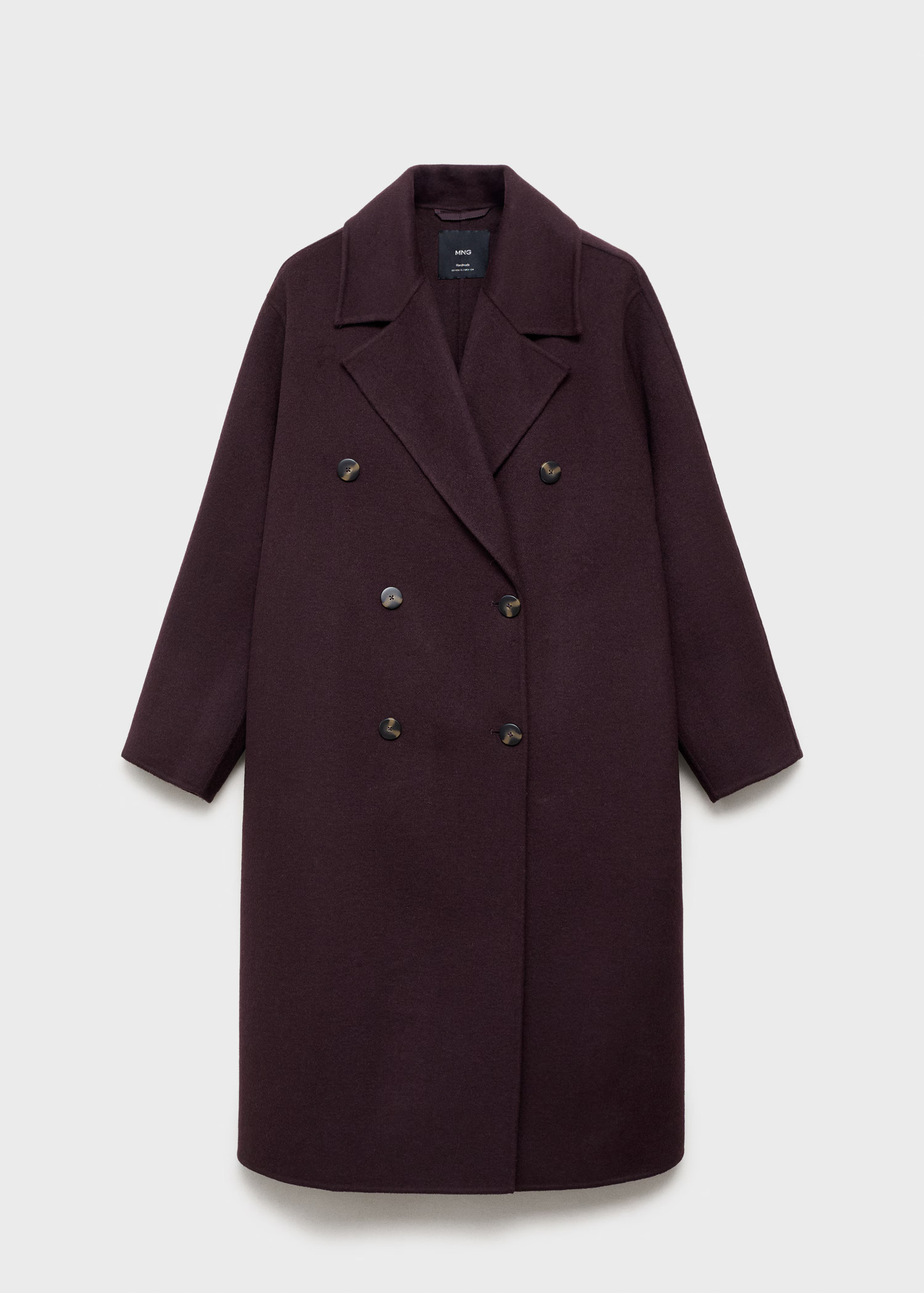 Handmade oversized wool coat | MANGO (UK)