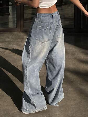 SHEIN EZwear Women Summer Round Neck Sleeveless Long Split Casual Backless Maxi Dress | SHEIN