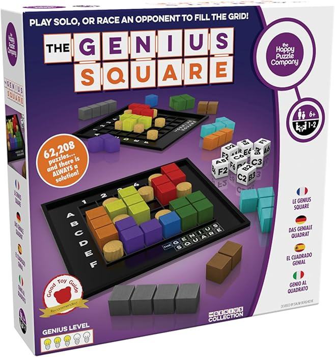 The Genius Square from The Happy Puzzle Company – Game of The Year Award Winner, 60000+ Solutio... | Amazon (US)