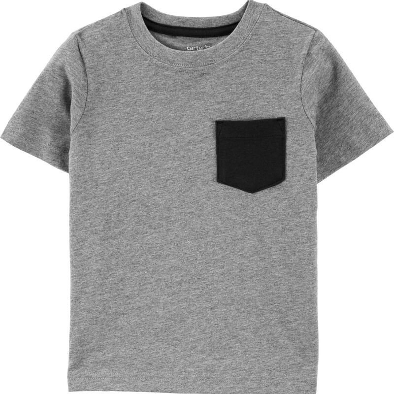 Grey Pocket Tee | Carter's