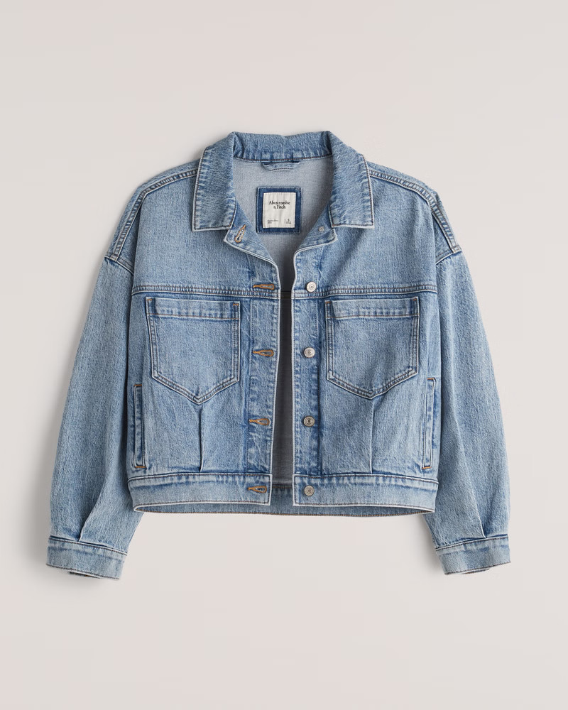 90s Drapey Denim Jacket | Abercrombie & Fitch (US)
