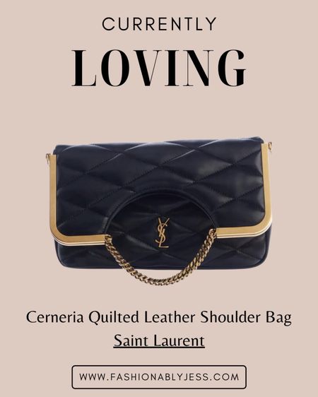 Loving this quilted shoulder bag from Saint Laurent✨  The cutest fall designer bag 

#LTKitbag #LTKover40 #LTKstyletip