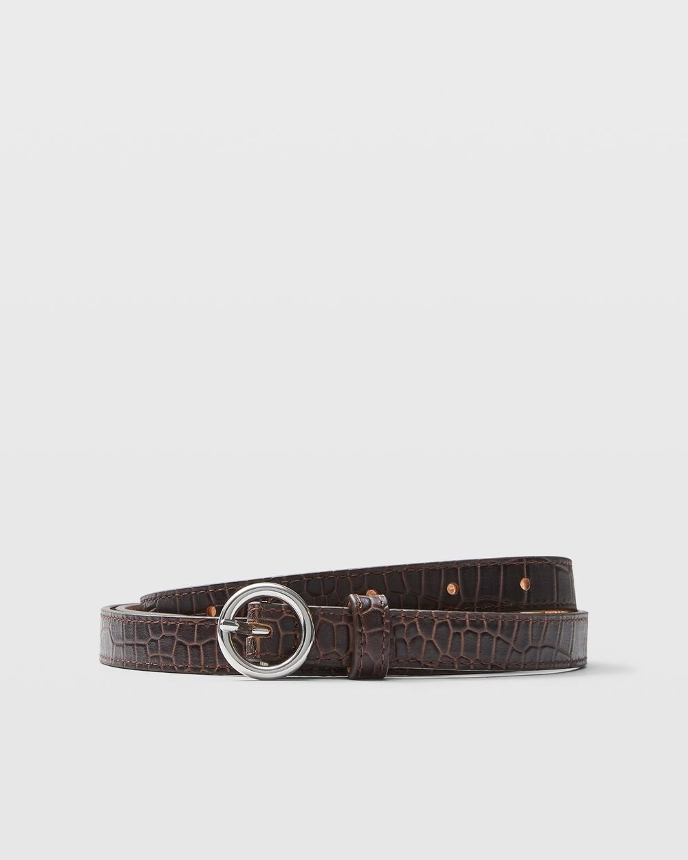 Skinny Leather Belt | Club Monaco (Global)