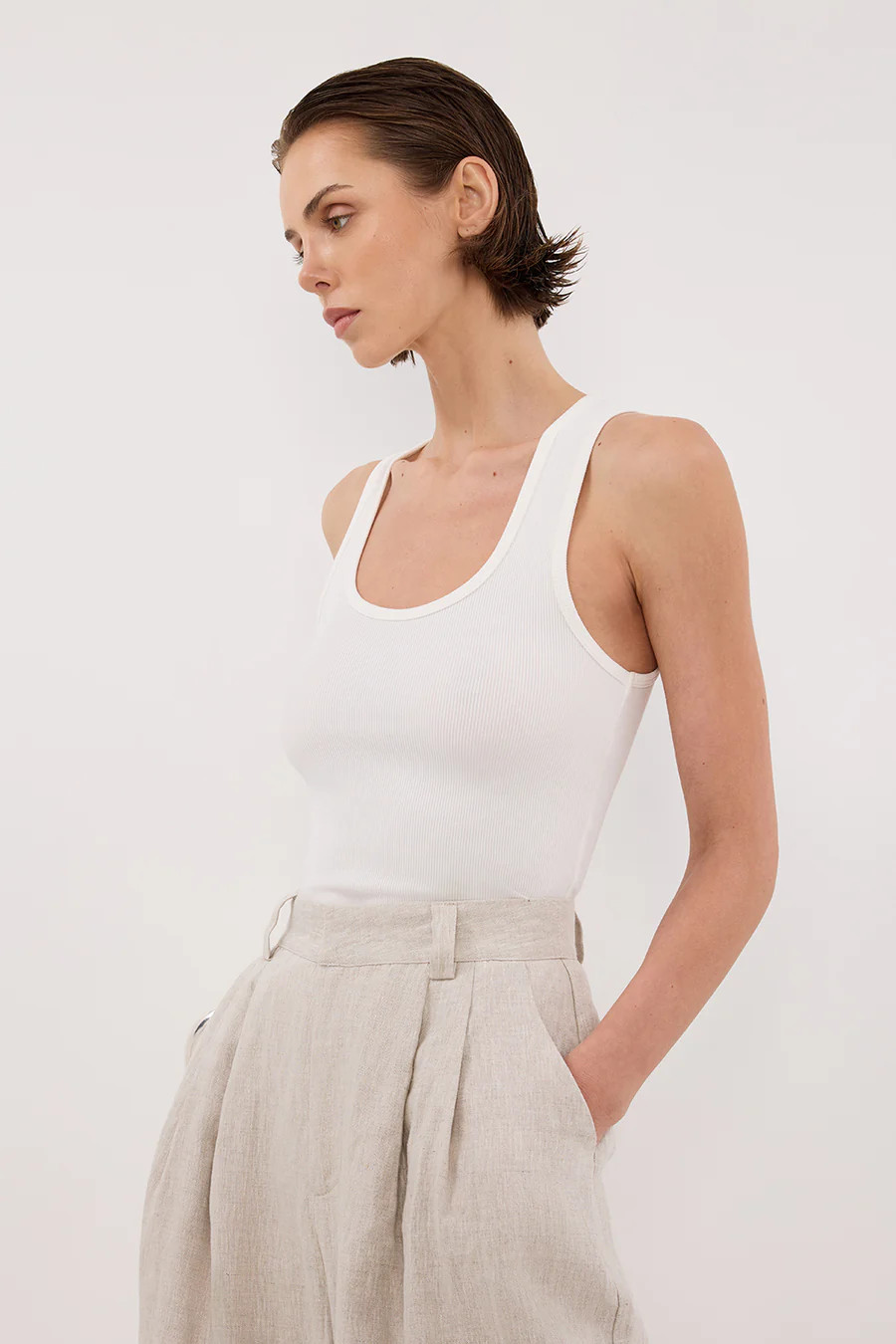 THEO OFF WHITE TANK | DISSH