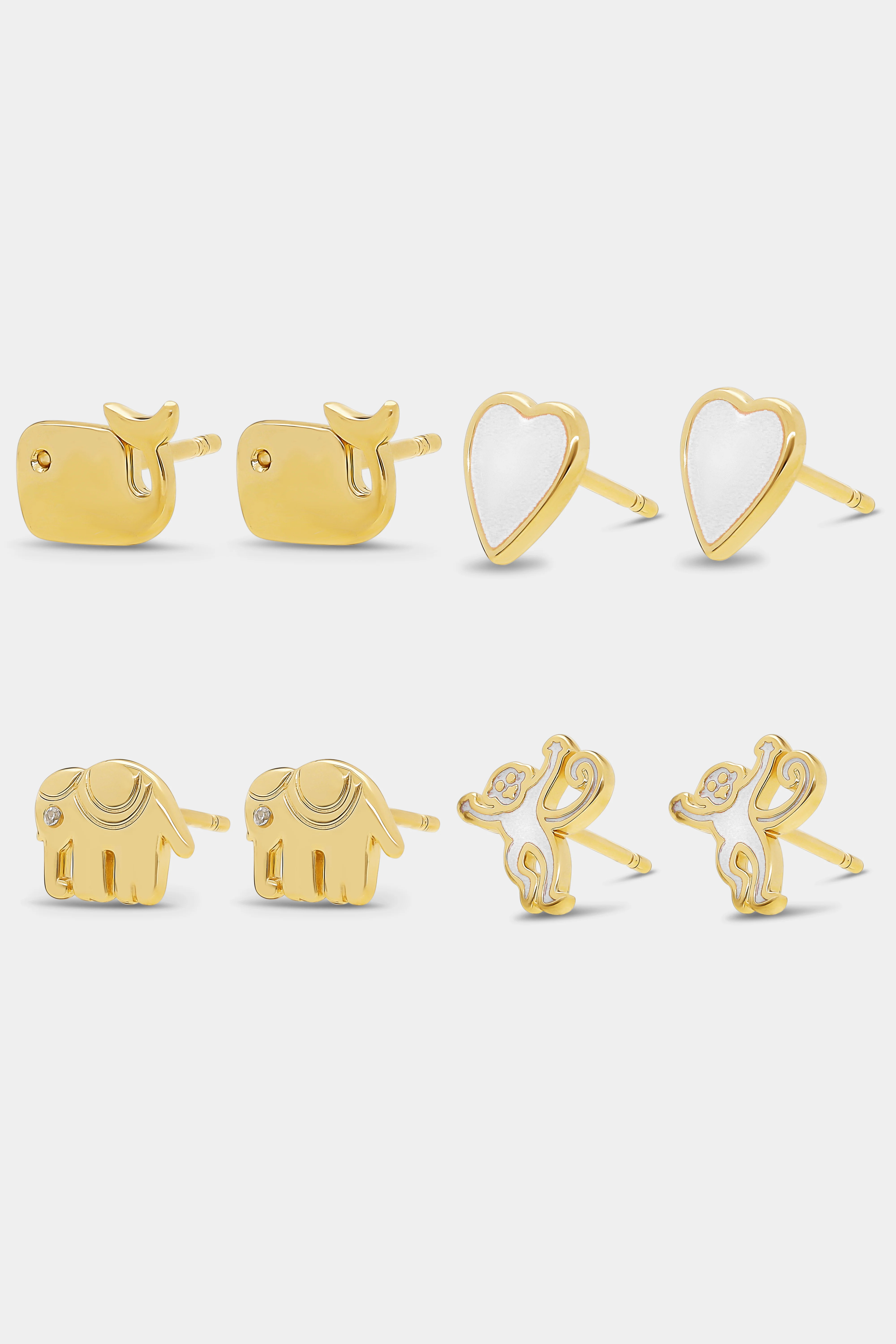 Icon Party Earring Pack WHITE | Roller Rabbit