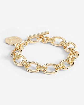 Oval Cable Chain Toggle Bracelet | Express