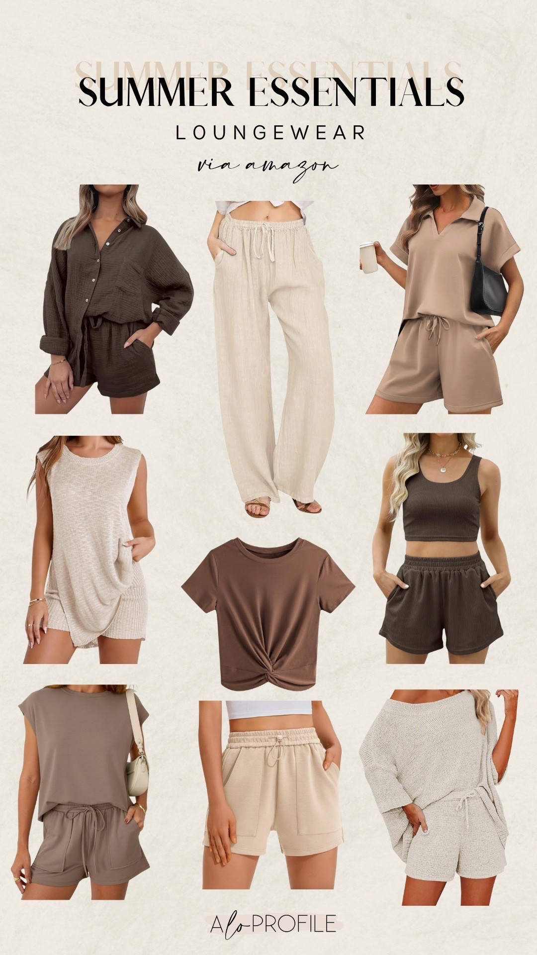 Amazon summer loungewear 🤎